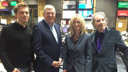 Owen Jones, Alan Johnson, Esther McVey and Harry Shearer