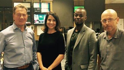 Michael Portillo, Liz Kendall, George The Poet and Wayne Hemingway