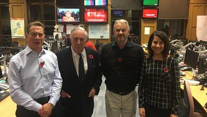 Michael Portillo, Freddie Forsyth, Tim Marshall and Liz Kendall