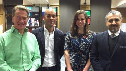 Michael Portillo, Chuka Umunna, Isabel Hardman and Maajid Nawaz,