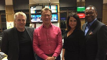 Donal MacIntye, Michael Portillo, Lik Kendall and Alvin Hall