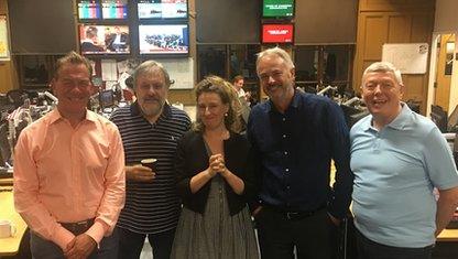 Michael Portillo, Slavoj Zizek, Miranda Green, Tim Marshall and Alan Johnson