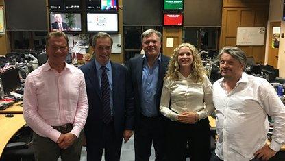 Michael Portillo, Nigel Farage, Ed Balls, Rosa Prince and Richard Herring