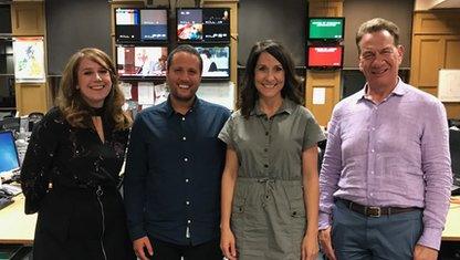 Viv Groskop, Adam Klug, Liz Kendall and Michael Portillo