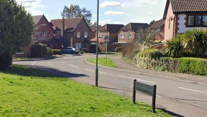 A Google maps image of Bishops Fox Way in Surrey