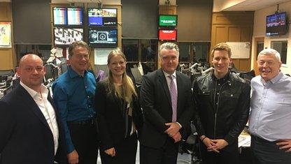 Giles Fraser, Michael Portillo, Sian Berry, John Nicolson, Dustin Lance Black and Alan Johnson