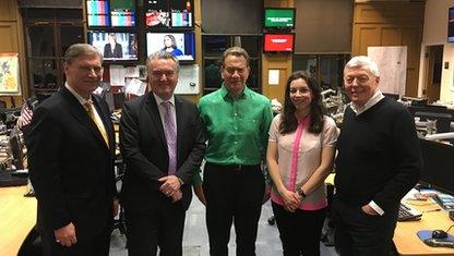 Ted Malloch, John Nicolson, Michael Portillo, Bridget Christie and Alan Johnson