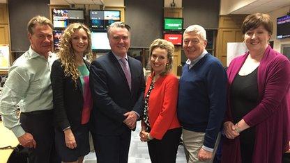 Michael Portillo, Suzannah Lipscomb, John Nicolson, Miranda Green, Alan Johnson and Shelagh Fogarty