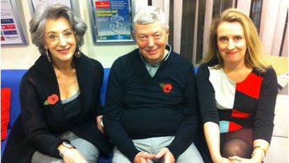 Maureen Lipman, Alan Johnson and Miranda Green