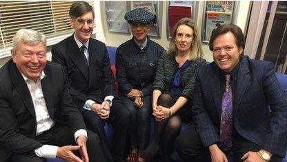 Alan Johnson, Jacob Rees Mogg, Pauline Black, Miranda Green and Jimmy Osmond