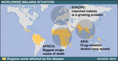 Malaria map