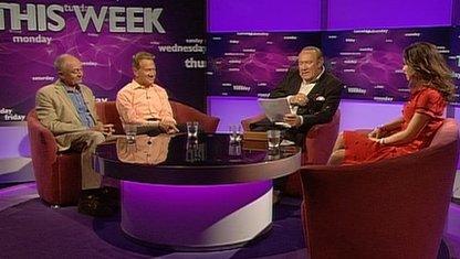 Ken Livingstone, Michael Portillo, Andrew Neil and Myleene Klass