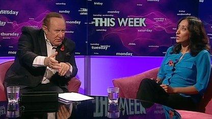 Andrew Neil and Shazia Mirza