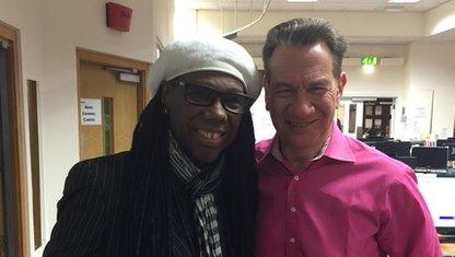 Nile Rodgers and Michael Portillo