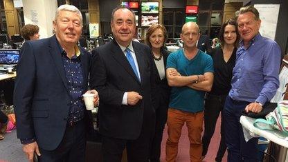 Alan Johnson, Alex Salmond, Suzanne Evans, Steve Hilton, Susie Dent and Michael Portillo