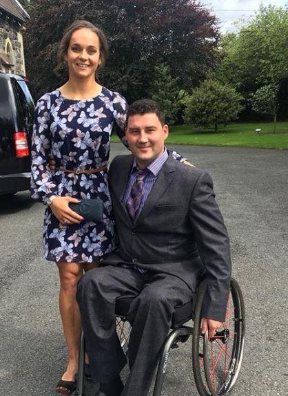 Emma McQuaid with her partner David Wray