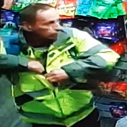 CCTV image of a man police want to speak to