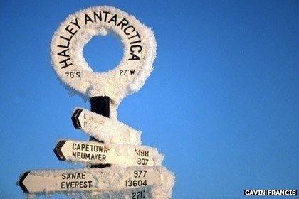 Halley signpost