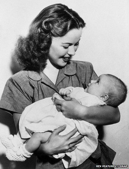 Shirley Temple and her first daughter