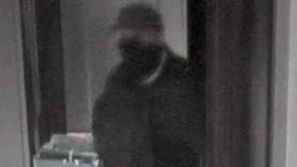 A masked man caught on CCTV