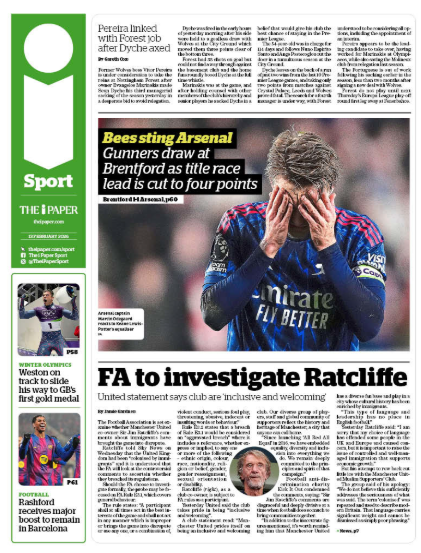i Sport: 'Bees sting Arsenal'