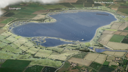 Artist's impression of reservoir