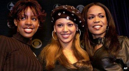 Destiny's Child in 2001. L-R: Kelly Rowland, Beyonce and Michelle Williams