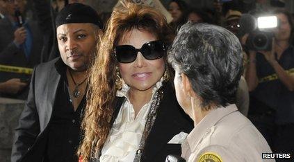 La Toya Jackson at Dr Murray's sentencing