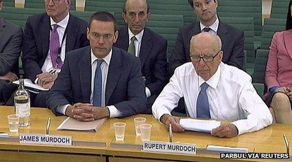 James and Rupert Murdoch