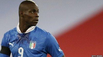 Italy striker Mario Balotelli