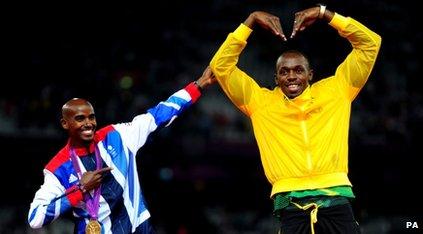 Mo Farah and Usain Bolt