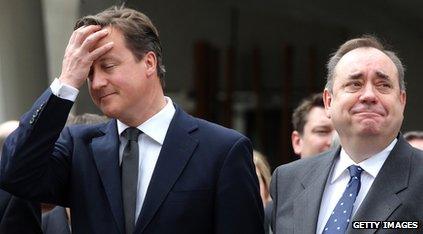David Cameron and Alex Salmond