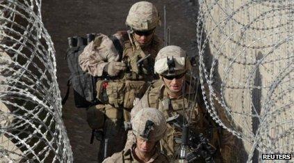 US marines in Afghanistan