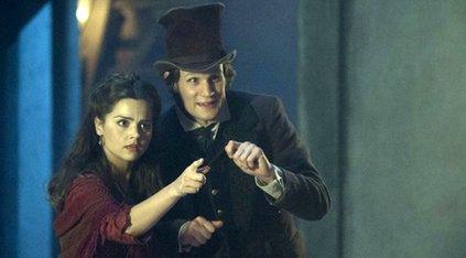 The Doctor and new companion Clara