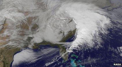 Nasa satellite image of the storm