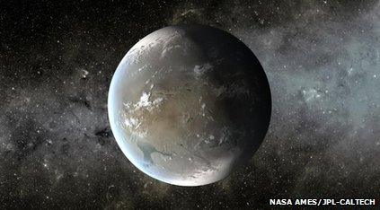 Artist's impression of planet Kepler-62f