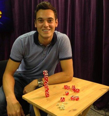 Joe with his dice!