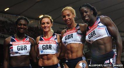 The British women's 4x100m relay team