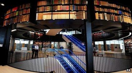 Internal shot of Library of Birmingham