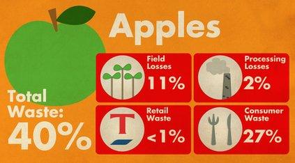 Apples waste statistics