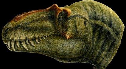 Artist's impression of the new tyrannosaur Lythronax announced by paleontologists