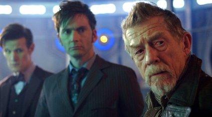 Matt Smith, David Tennant and John Hurt