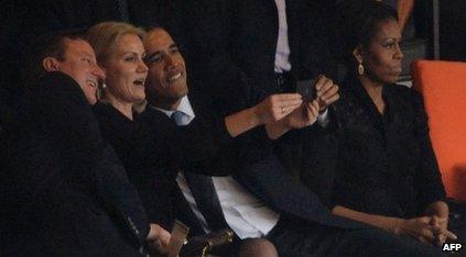 Helle Thorning Schmidt, David Cameron, Barack Obama, Michelle Obama