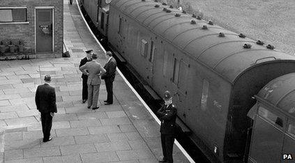 coaches of the train involved in the Great Train robbery of 1963
