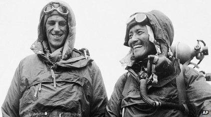 Edmund Hillary and Tenzing Norgay