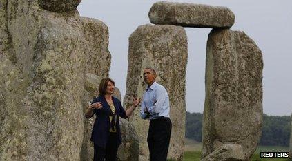 President Obama at Stonehenge