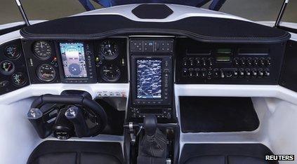 Flying car dashboard