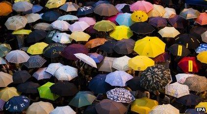 Umbrellas in Hong Kong