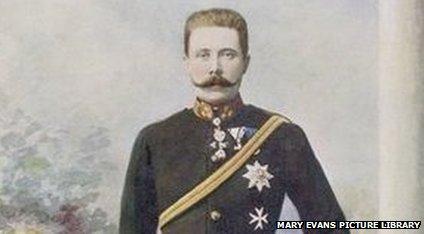 Portrait of Archduke Franz Ferdinand, the heir to the throne of Austria-Hungary