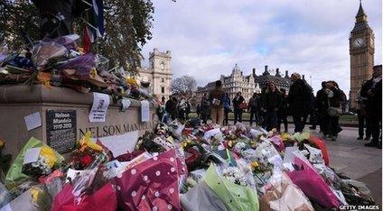 Mandela statue and tributes in UK